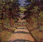 The Main Path at Giverny by Claude Monet